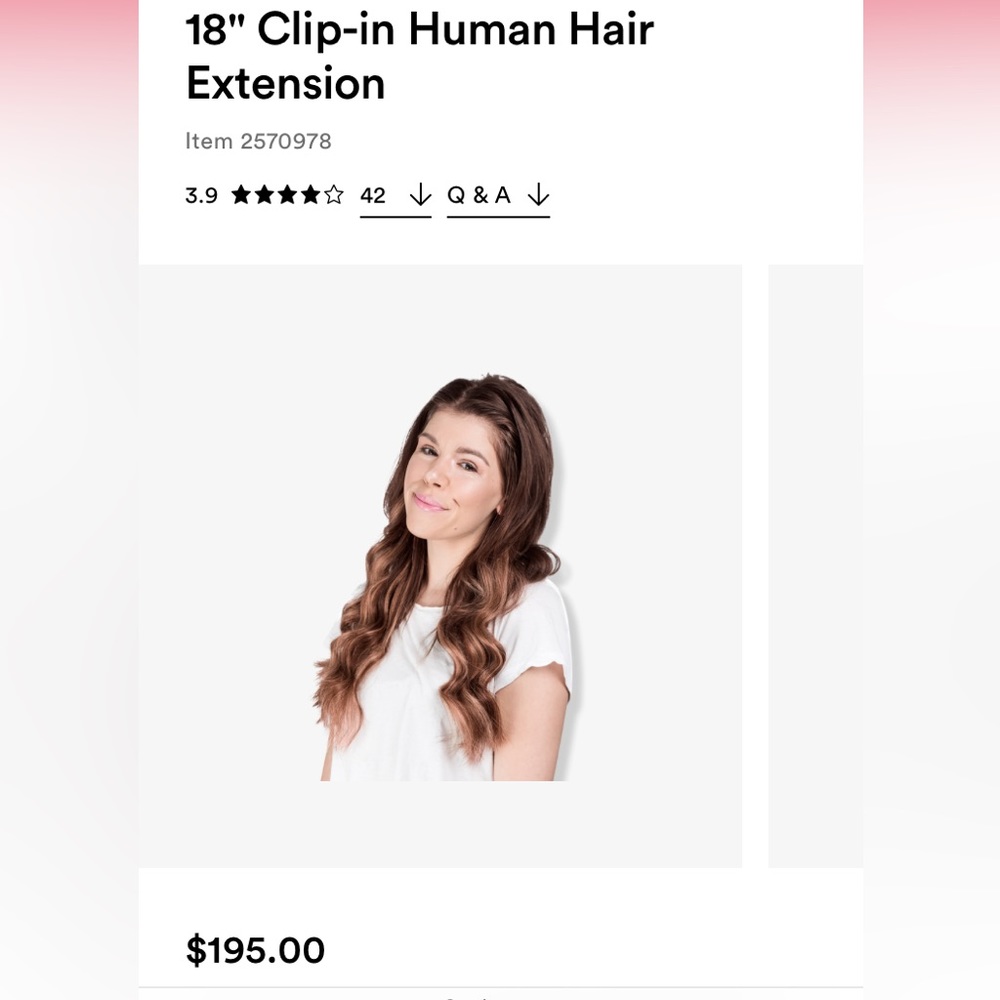 NWT 18” Human Hair Extensions